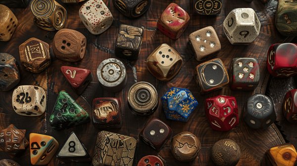 Jeux de dés : les différents matériaux de fabrication